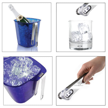 Le verre Glace Bucket- Wine Cooler - 18,4 cm H en verre - avec 2 Le verre Glace Bucket- Wine Cooler - 18,4 cm H en verre - avec 2