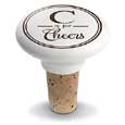 C is for Cheers Ceramic Bottle Stopper
