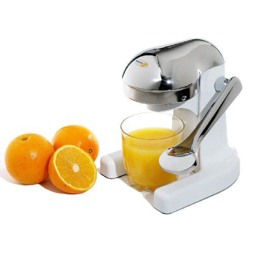 Metrokane Mighty OJ Home Juicer White - Chrome Head