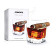 Corkcicle Cigar Glass - Double Old Fashioned Glass With Built-In Cigar Rest