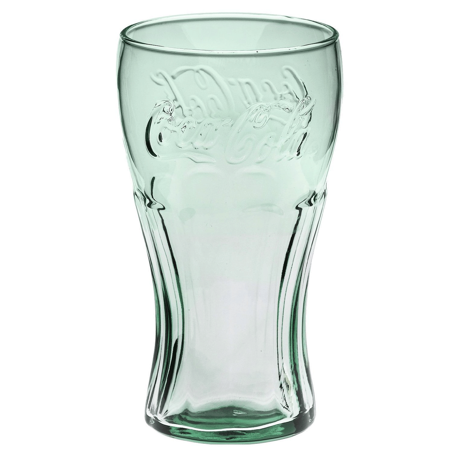 16 Oz Libbey Glassware Green Coca Cola Flared Glass