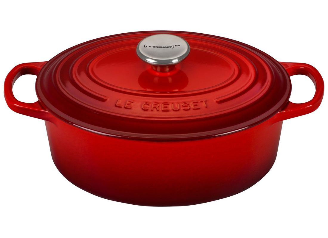 Le Creuset Signature 15.5 Quart Oval Enameled Cast Iron Dutch - Winestuff