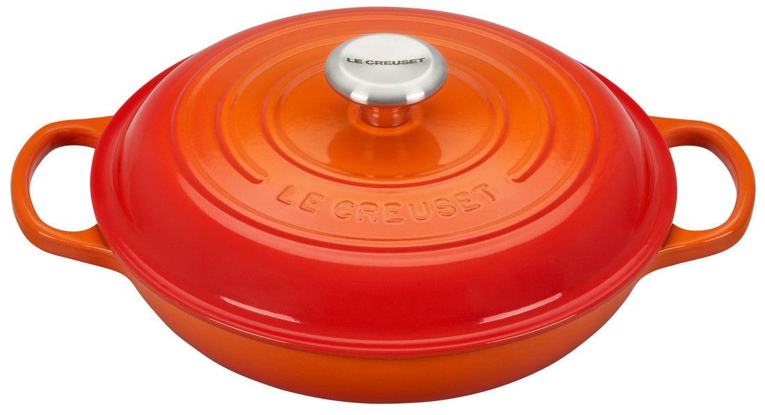 Le Creuset 1.5 Quart Signature Cast Iron Braiser - Flame