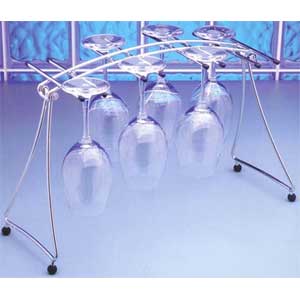 Pampered Grape Stainless Steel Decanter Drying Rack - Winestuff