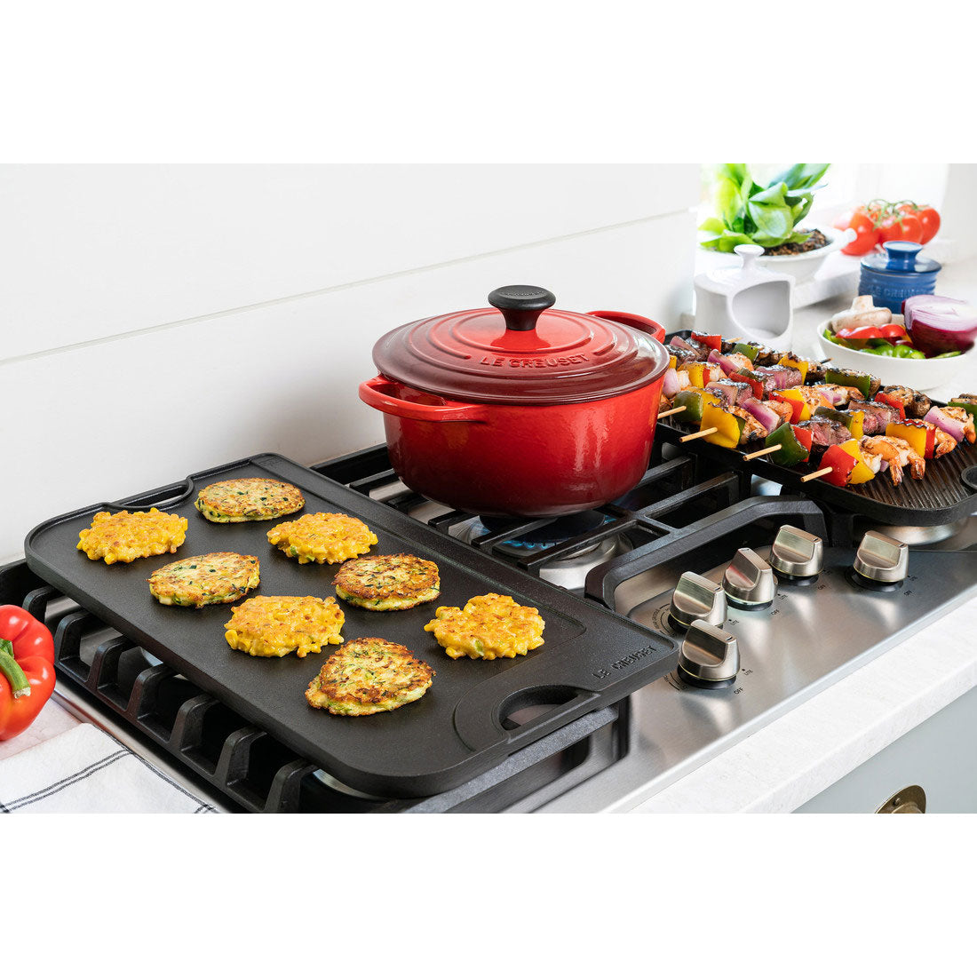 Le Creuset Giant Reversible Grill / Griddle - Winestuff
