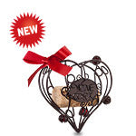 Heart Cork Cage Bottle Ornament