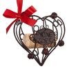 Heart Cork Cage Bottle Ornament