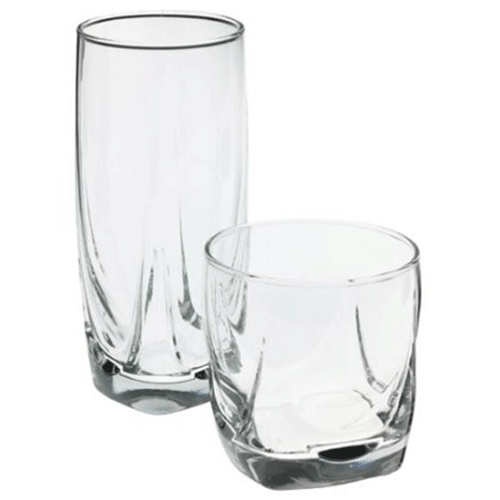 Libbey Tumbler & Rocks 'Frost' Combo - Set of 16 (Clear)