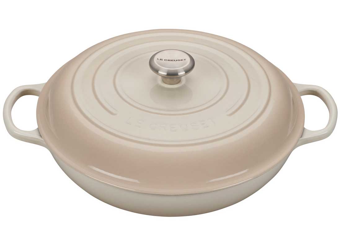 Le Creuset 5 Quart Signature Cast Iron Braiser - Caribbean - Winestuff