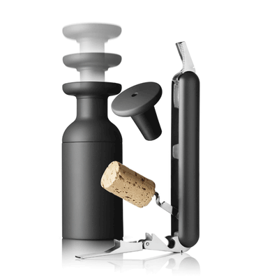 Norm Waiter's Corkscrew + Vacuum Pump- Black