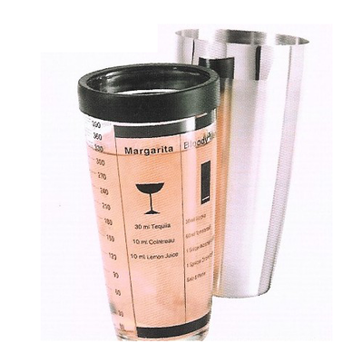 Oggi Pro Glass & S/S 15oz Cocktail Shaker