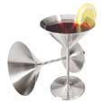 Oggi Stainless Steel 8 oz. Martini Glasses (Set of 2)