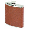 Oenophilia Brown Ostrich Flask - 6 oz