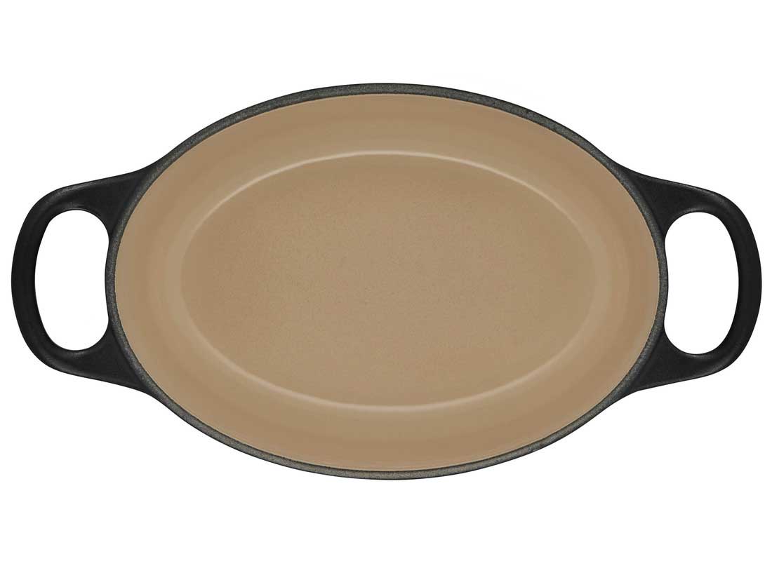 Le Creuset Signature 5 Quart Oval Enameled Cast Iron Dutch Oven - Oyst -  Winestuff