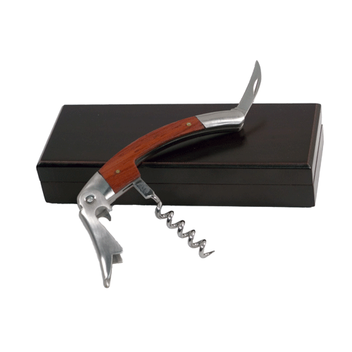 Pampered Grape Redwood Chateau Waiter Corkscrew