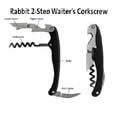 Metrokane Rabbit Zippity 2-Step Corkscrew - Black