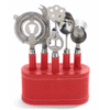 Metrokane VIP Bar Tool Set - Red