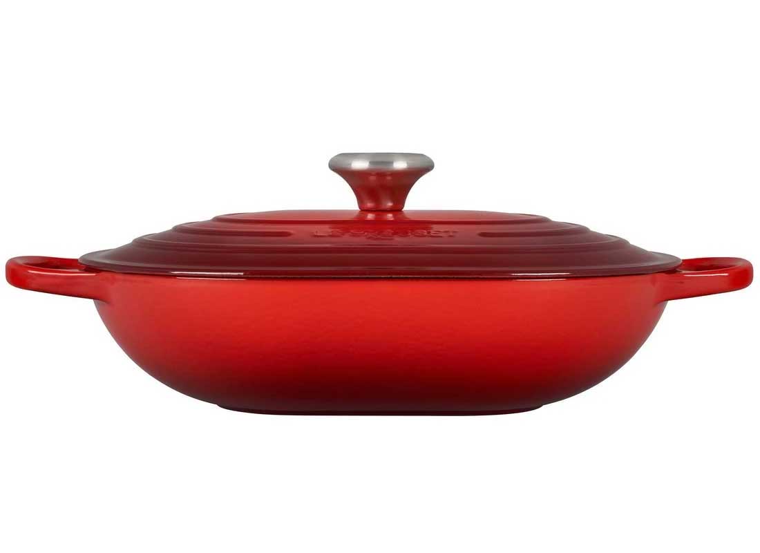 Le Creuset 3.75 Quart Signature Oval Enameled Cast Iron Casserole - Cerise
