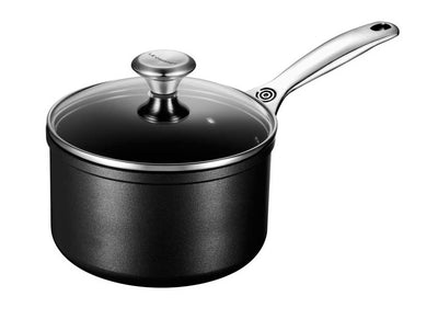 Le Creuset 2 Quart Toughened Nonstick Pro Saucepan w/Glass Lid