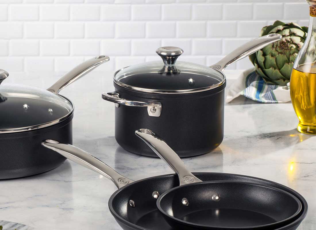 Le Creuset 7 Piece Stainless Steel Cookware Set - Winestuff