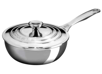 Le Creuset 3.5 Quart Stainless Steel Saucier Pan