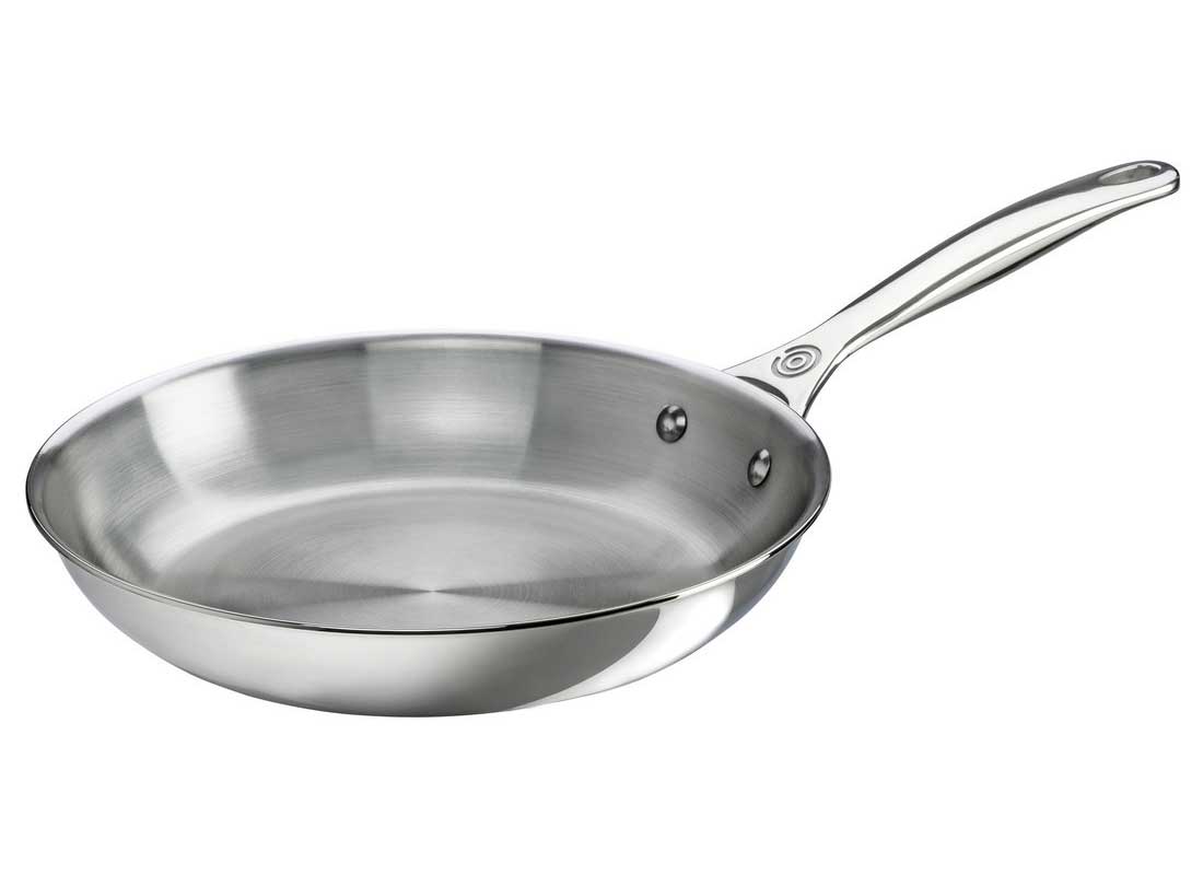 Le Creuset 12 Inch Stainless Steel Fry Pan - Winestuff