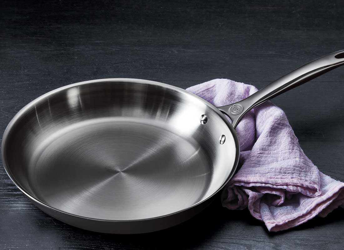 Le Creuset 8 Inch Stainless Steel Fry Pan - Winestuff