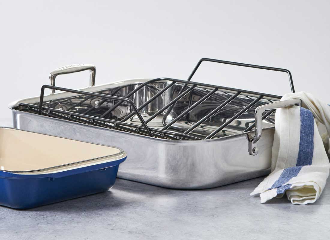 Stainless Steel Roasting Pan with Nonstick Rack