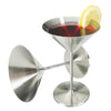 Oggi Stainless Steel 8 oz. Martini Glasses (Set of 2)