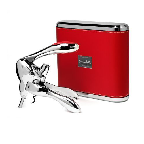 Metrokane Sterling Rabbit Corkscrew - Red Case