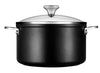 Le Creuset 6.3 Quart Toughened Nonstick Pro Stockpot w/Glass Lid