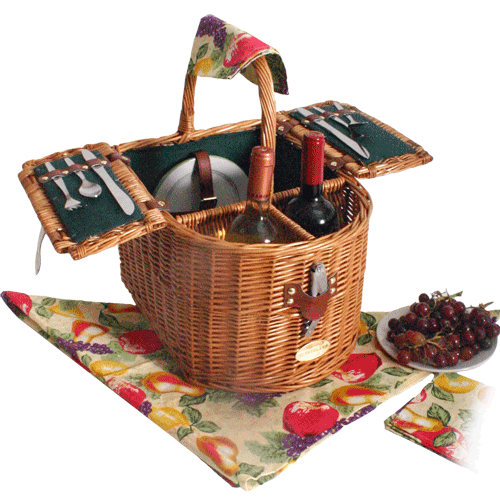 Sutherland Doppio Vino Picnic Basket for 2