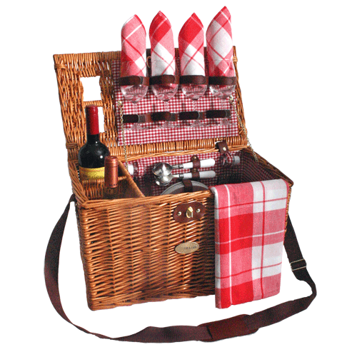 Sutherland Bistro Picnic Basket for 4 - Winestuff