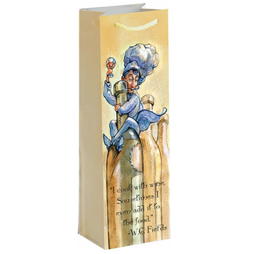 Tipsy Chef Wine Gift Bag - Set of 10