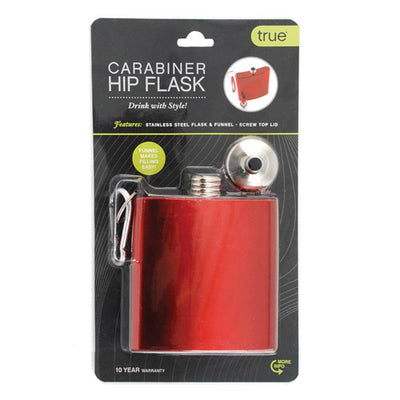 True Fabrications Carabiner Hip Flask - 6 oz