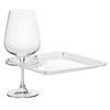 Party Plate w/ Built-In Stemware Holder (Set of 4)