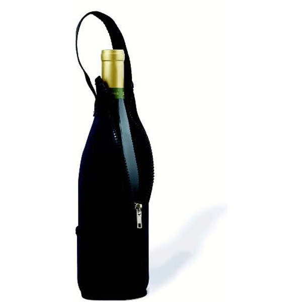 Arctic Zone Wine Tote Wine Bottle Bag, Navy Champagne, Beige