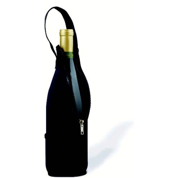 Zip-N-Go Neoprene Wine Bag - Black