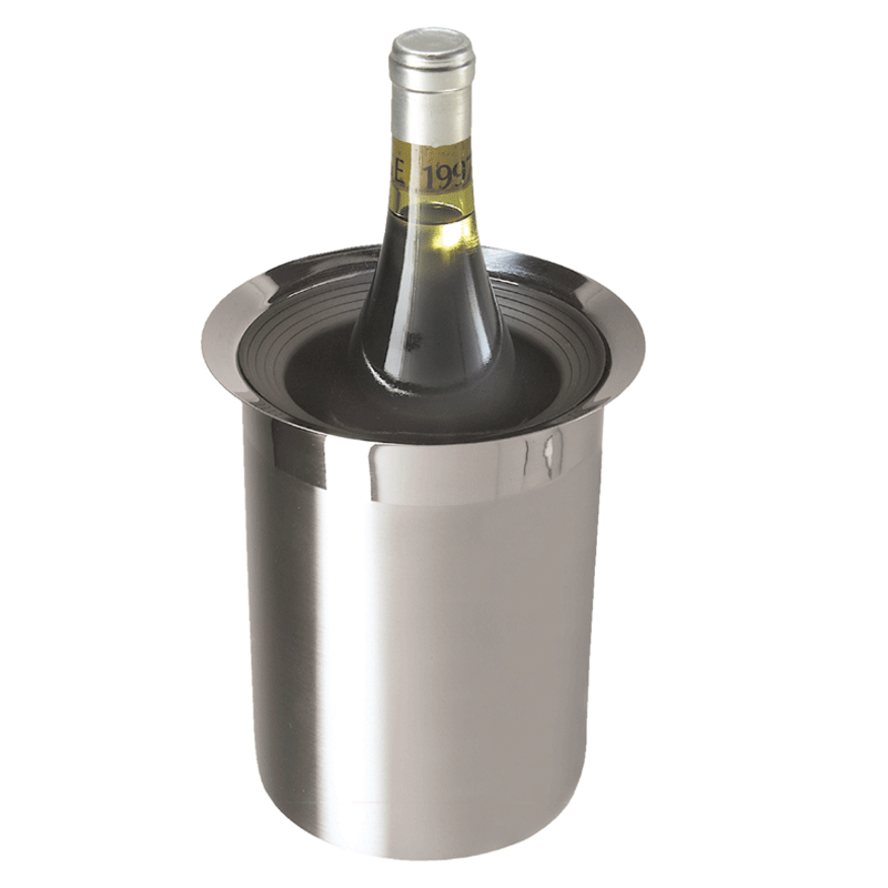 Oggi Stainless Steel Wine Cooler w/Freezer Insert
