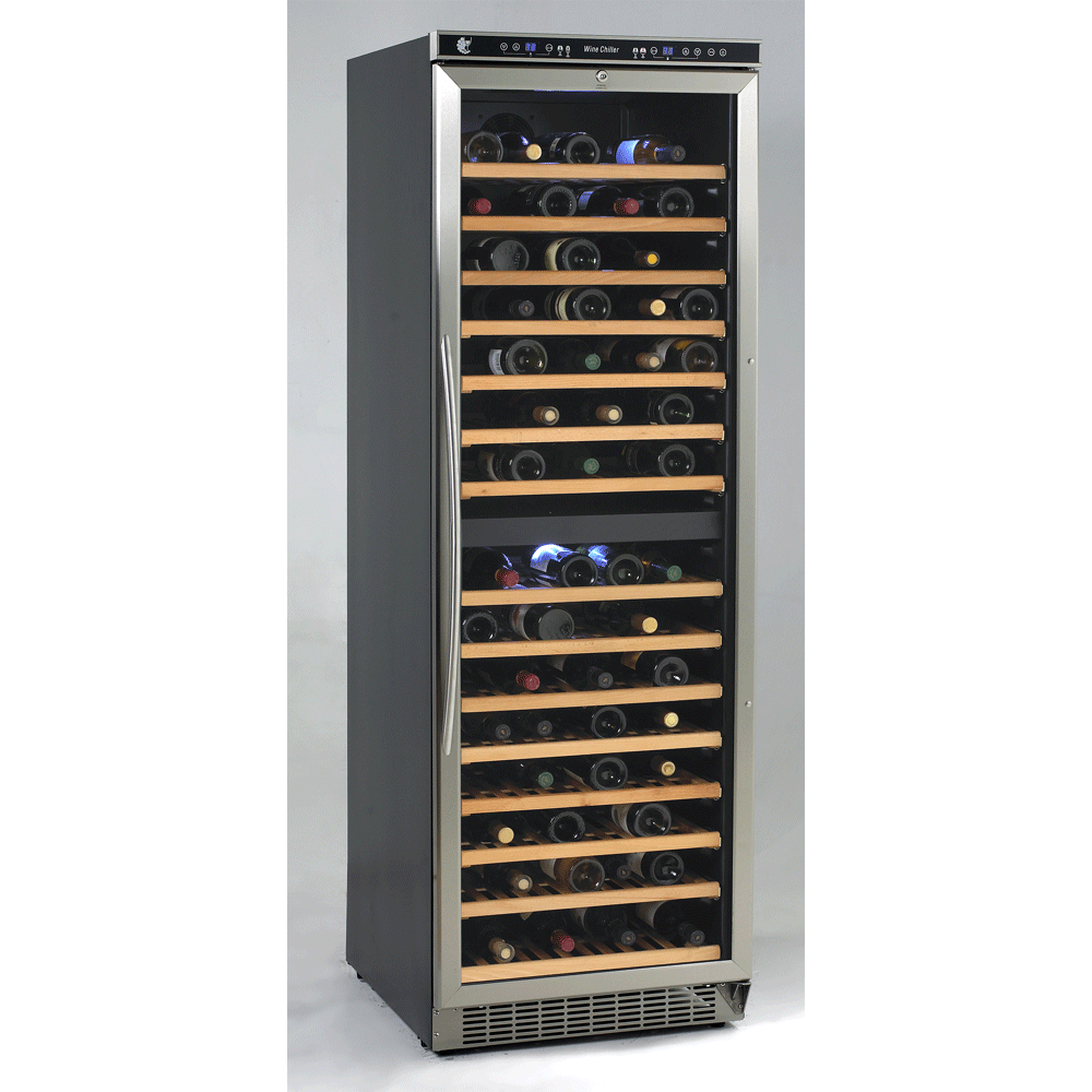 Avanti 166 Bottle Wine Cooler w/ SS Frame Door