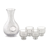 Epic Sake Set - Clear Crackled Glass
