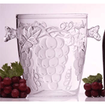 Embossed Grape Acrylic Wine Bucket