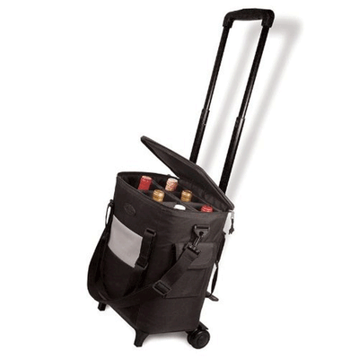 Franmara Six Bottle Wine Tote w/ Trolley