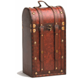 True Fabrications 2-Bottle Treasure Island Antique Box