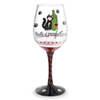 Taste of Purrfection Hand-Decorated Wine Glass