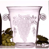 Acrylic Embossed Grape Wine Bucket