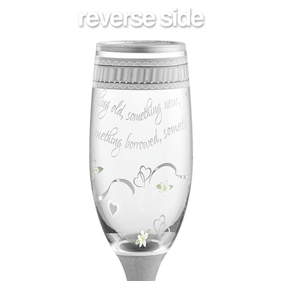 Something New Bridal Hand-Decorated Champagne Flute