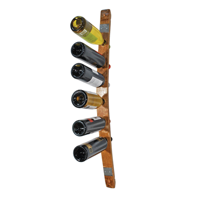 6-Bottle Single Stave Wall Rack