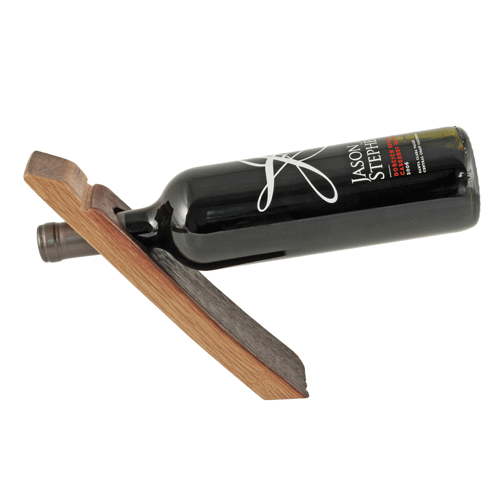 Barrel Stave Balancing Act Wine Rack