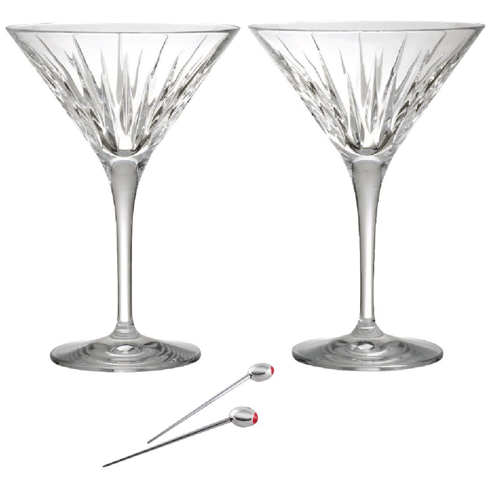 Engraved Crystal Champagne Flutes - Reed & Barton